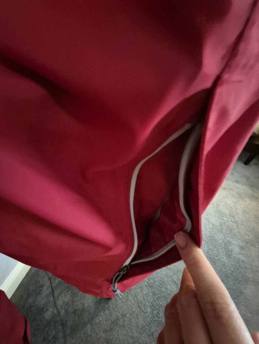 The North Face Men's Full-Zip Hyvent Hooded Jacket Red - M